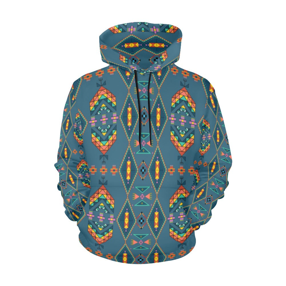 Travois Tipi Deep Lake Hoodie for Women (USA Size)