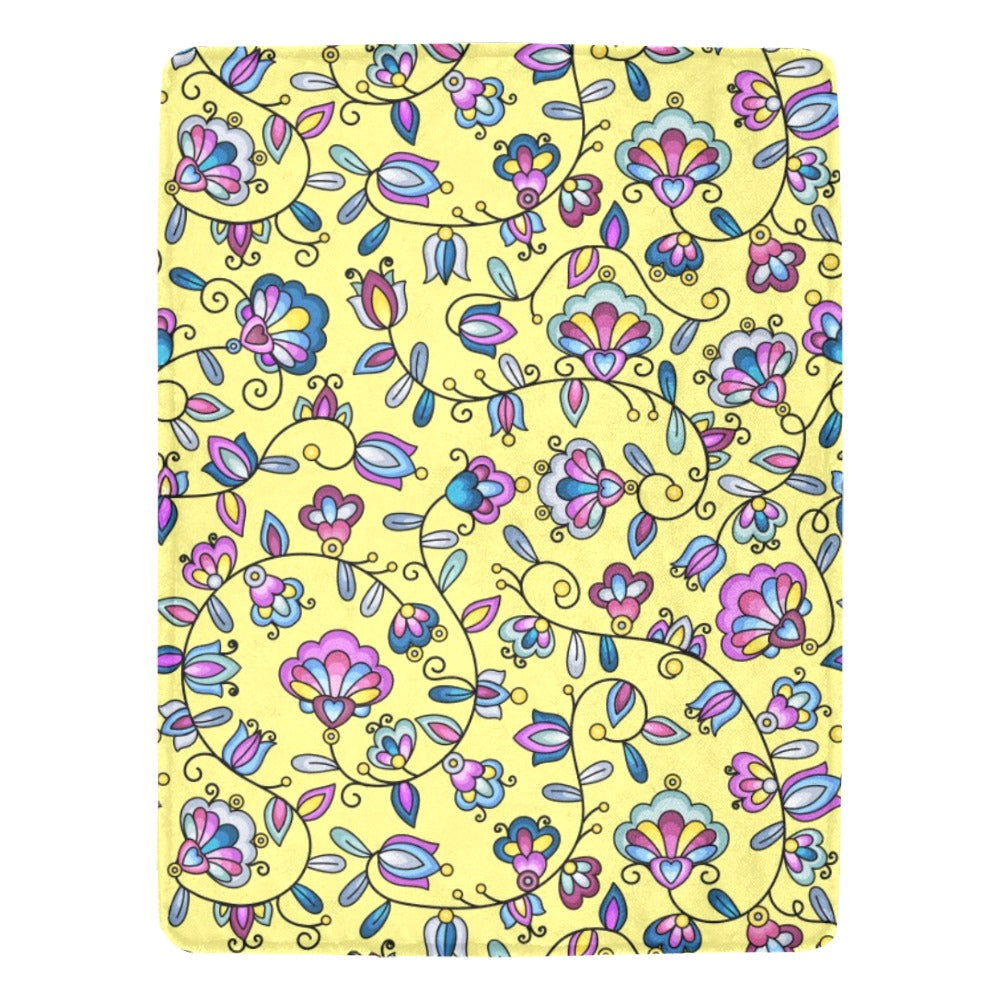 Autumn Bundle Blessing Yellow Ultra-Soft Micro Fleece Blanket 60"x80"