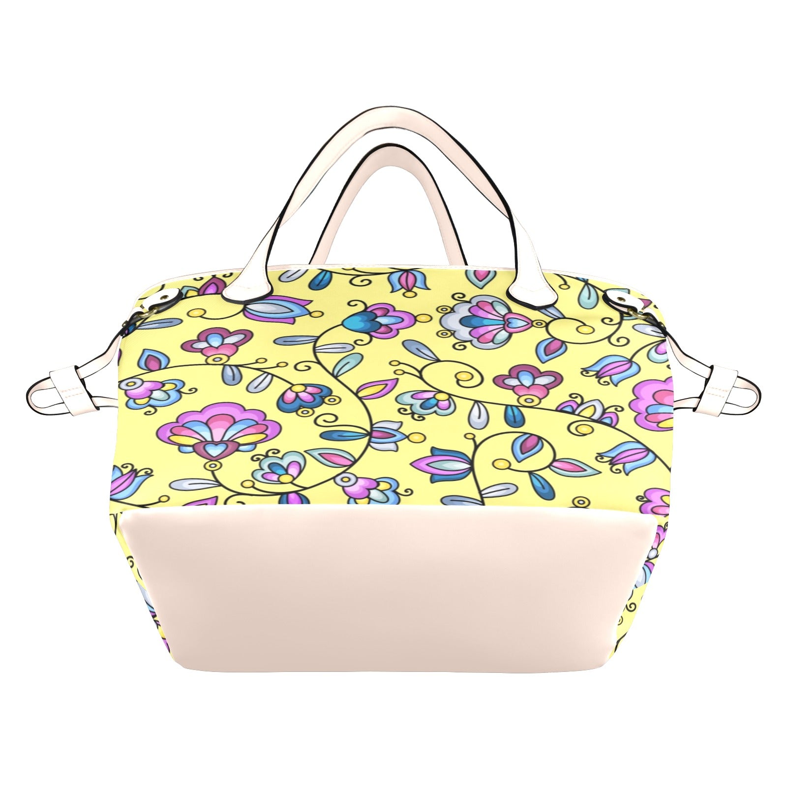 Autumn Bundle Blessing Yellow Clover Canvas Tote Bag