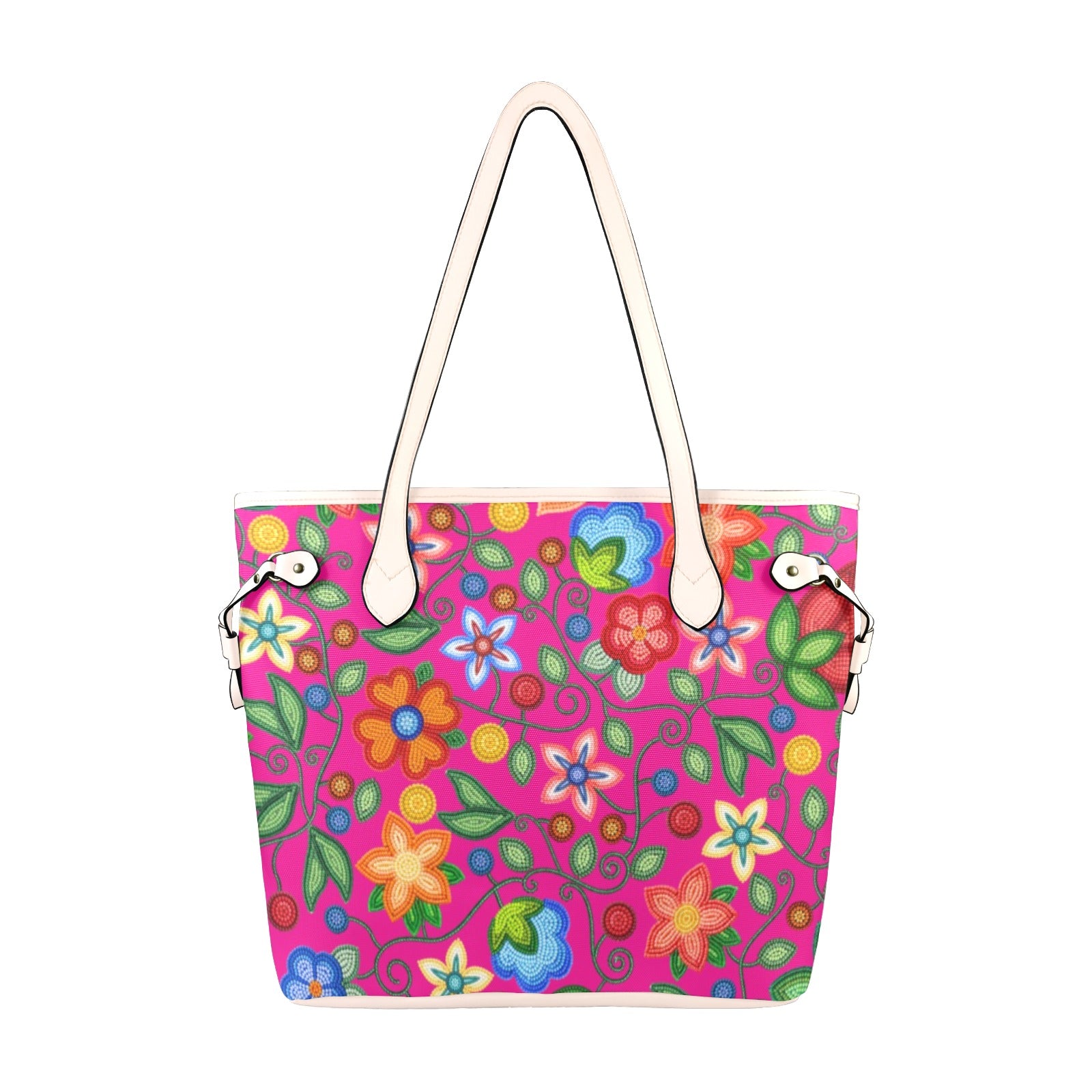 Morning Harmony Pink Clover Canvas Tote Bag