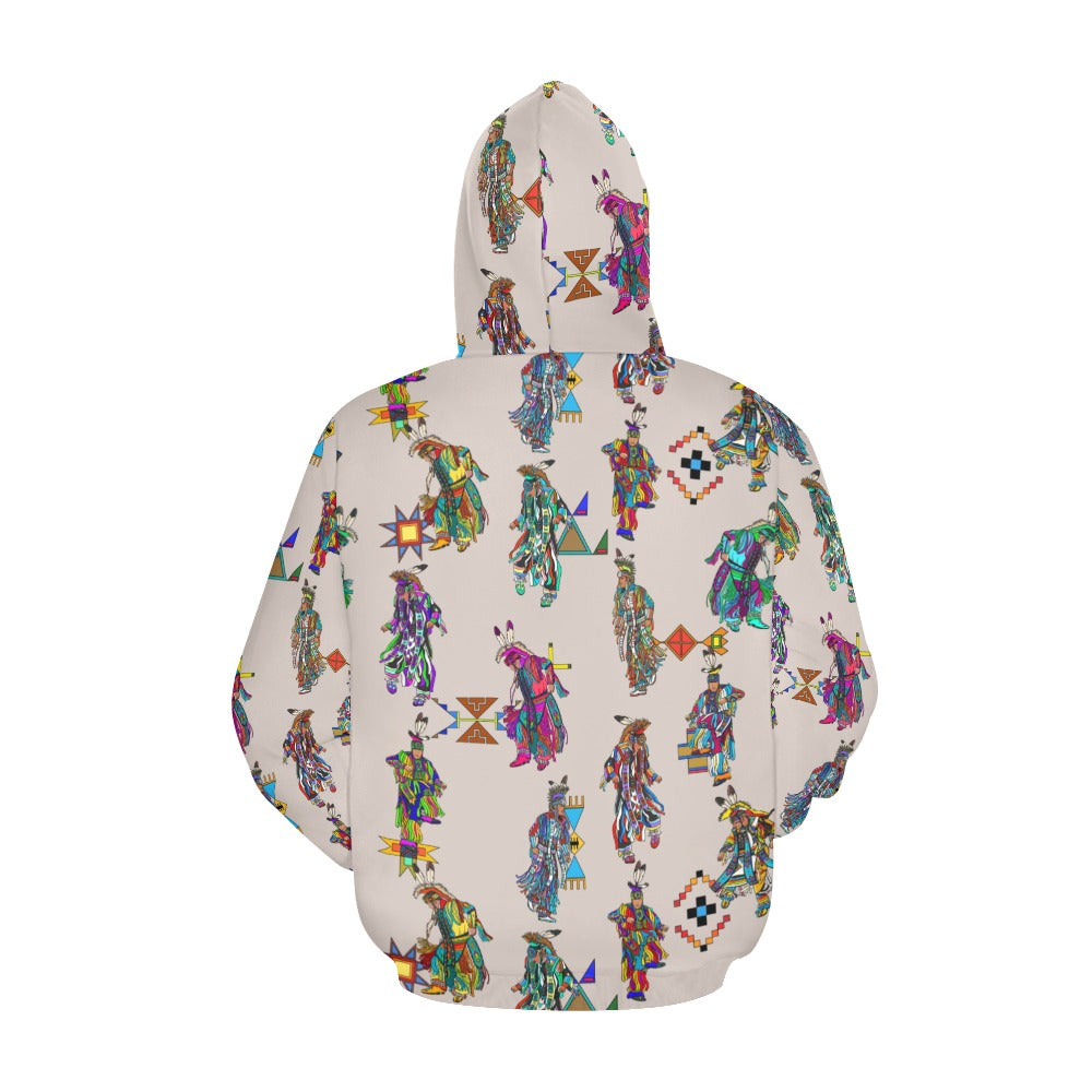 Men's Grass Dancers Muslin Hoodie for Women (USA Size)