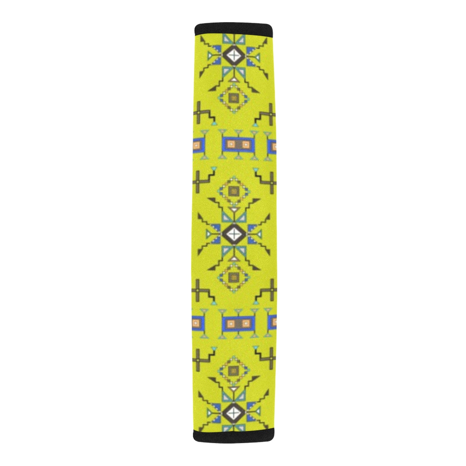 Eagle Strike Lime Car Seat Belt Cover 7''x12.6'' (Pack of 2)