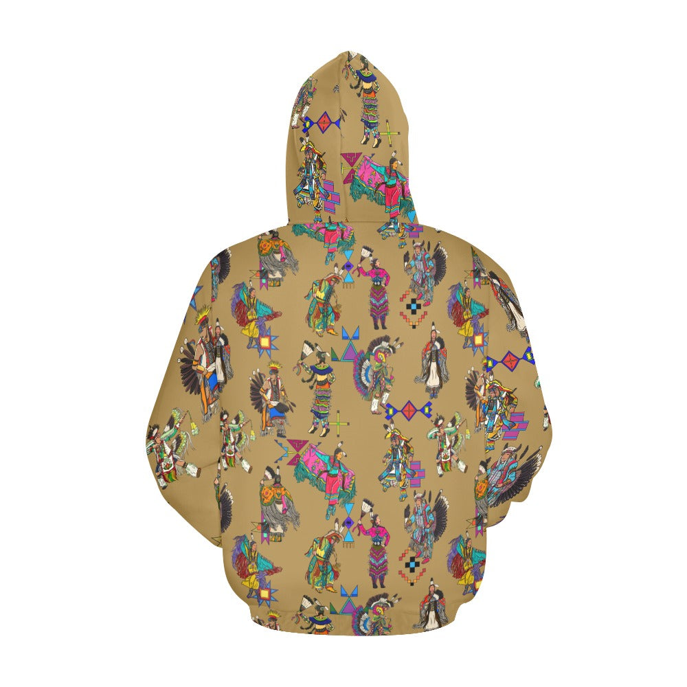 Grand Entry Dancers Earth Hoodie for Men (USA Size)