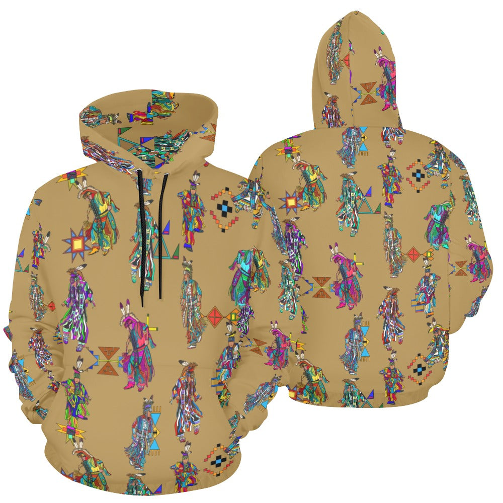 Men's Grass Dancers Earth Hoodie for Women (USA Size)