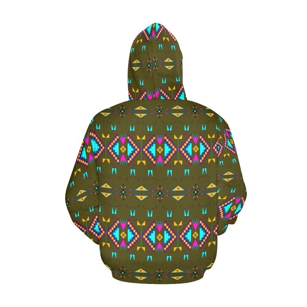 Rite of Passage Olive Hoodie for Men (USA Size)