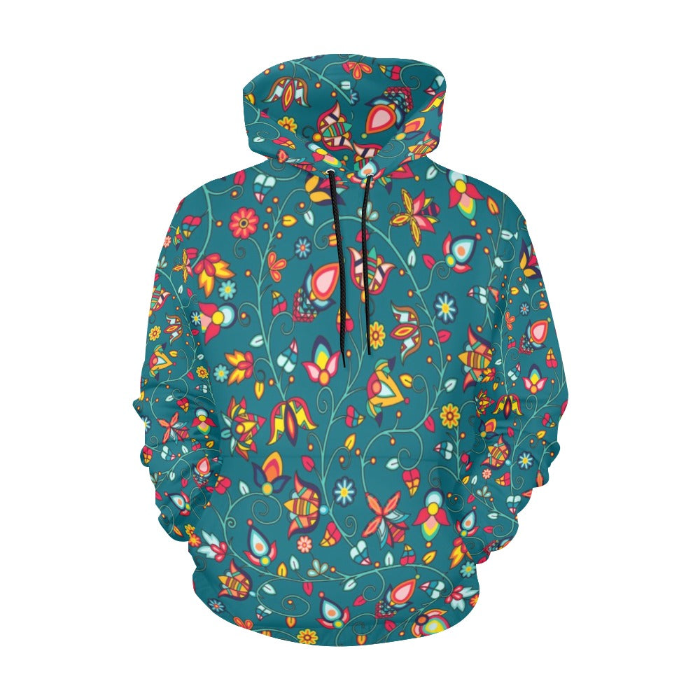 Thorny Path Teal Hoodie for Women (USA Size)