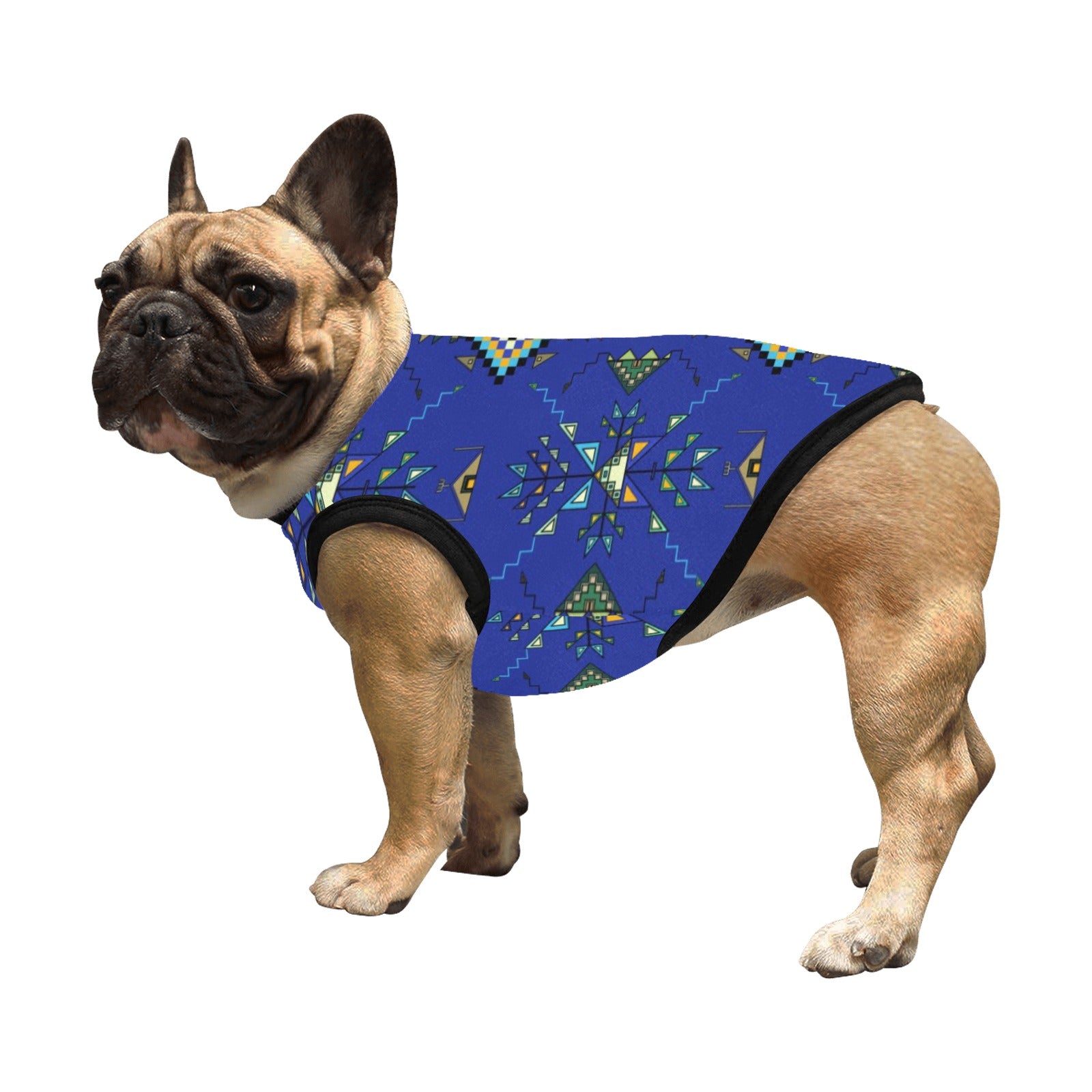 Bear Shield Dark Blue Pet Tank Top