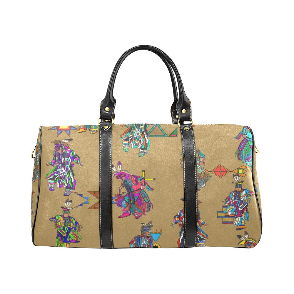 Men's Grass Dancers Earth Waterproof Travel Bag/Small