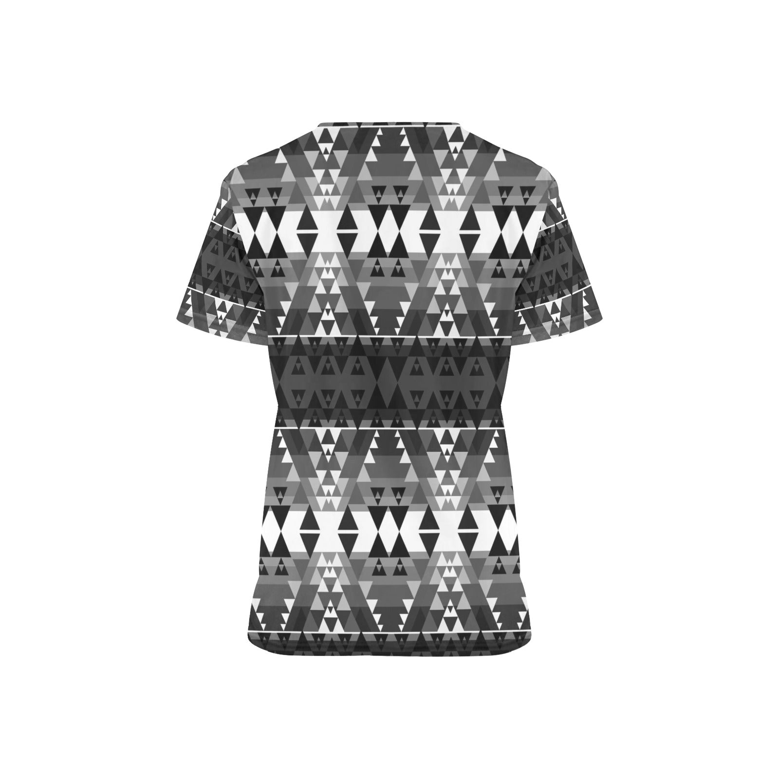 Writing on Stone Black and White Scrub Top