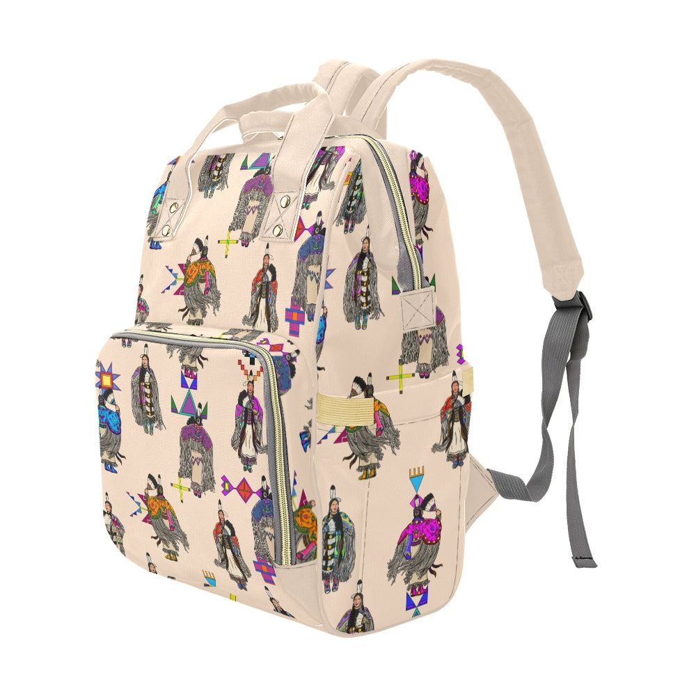 Women's Tradish Dancers Muslin Multi-Function Diaper Backpack/Diaper Bag