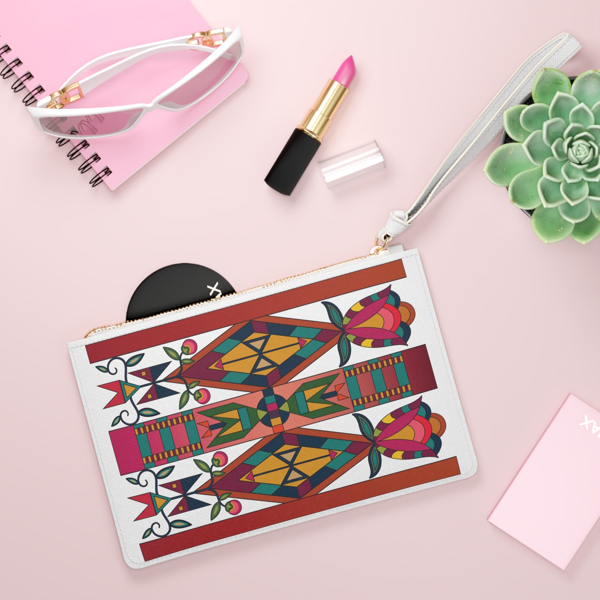 Spirit Journey Geometric Element Clutch Bag