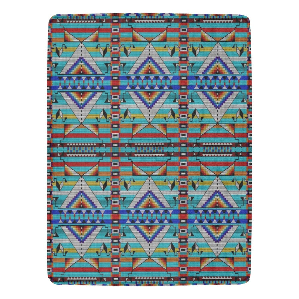 Medicine Blessing Turquoise Ultra-Soft Micro Fleece Blanket 60"x80"