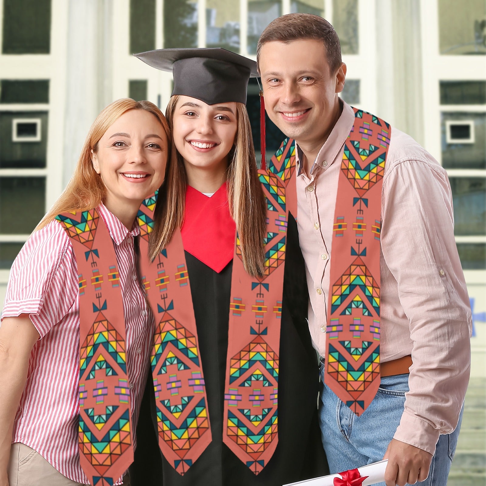 Travois Tipi Canyon Earth Graduation Stole