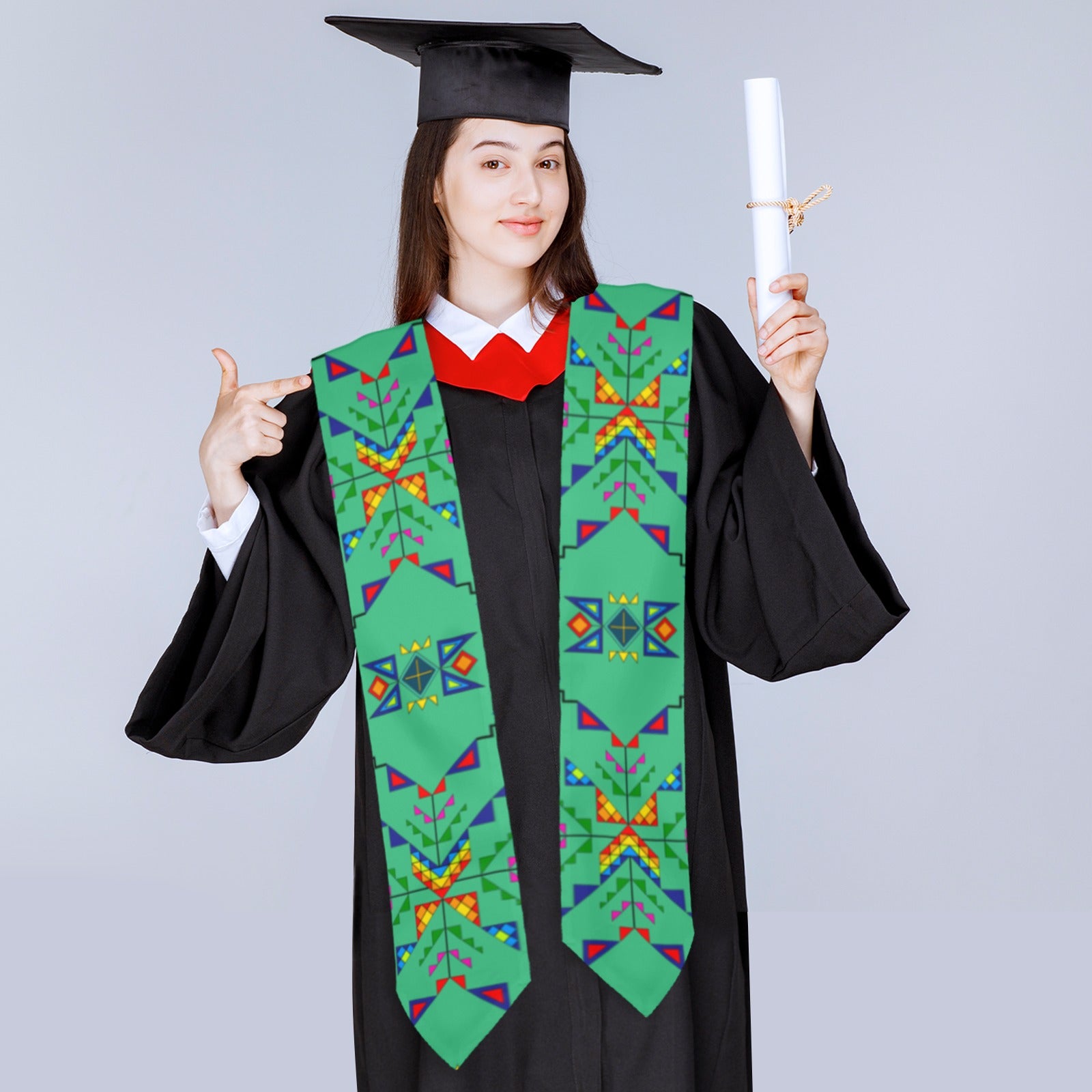 Buffalo Jump Sage Graduation Stole