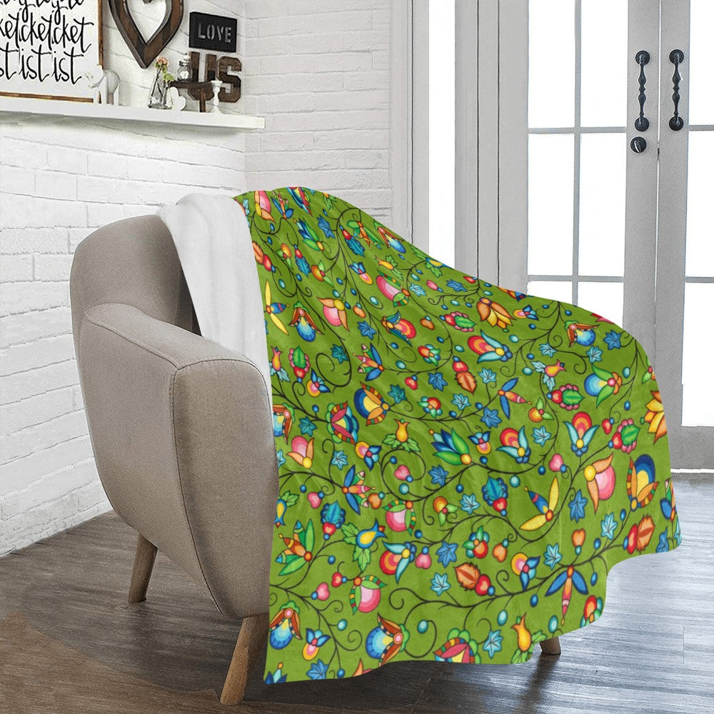 Prairie Plains Spirit Sweetgrass Ultra-Soft Micro Fleece Blanket 50"x60"