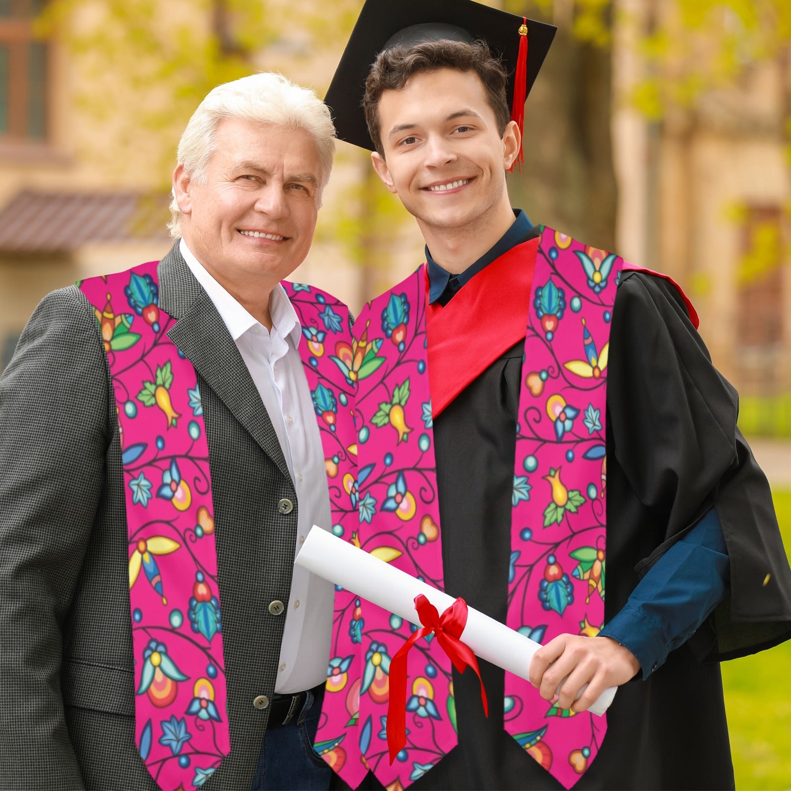 Prairie Plains Spirit Pink Graduation Stole