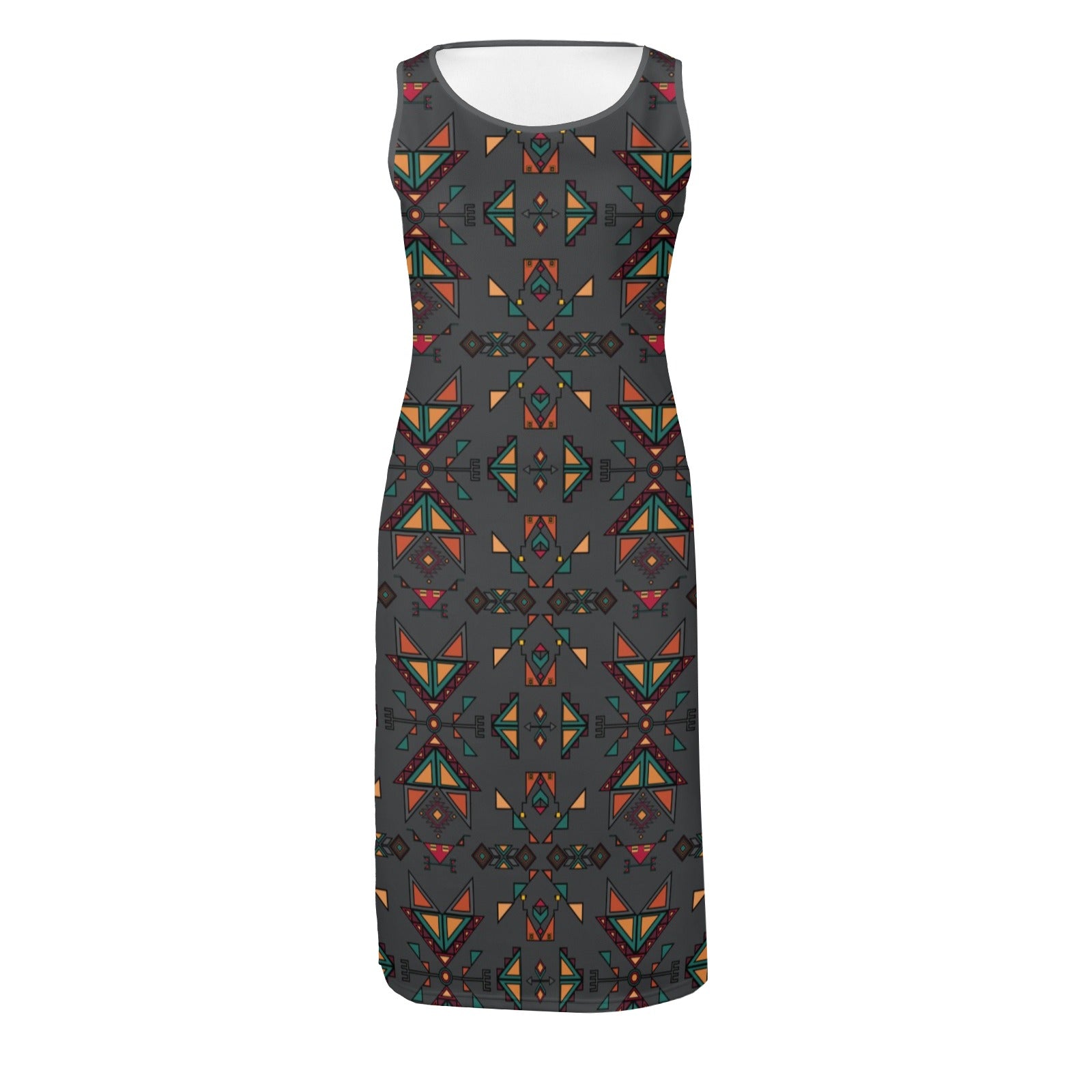 Arrow dawn Gray Phaedra Sleeveless Open Fork Long Dress
