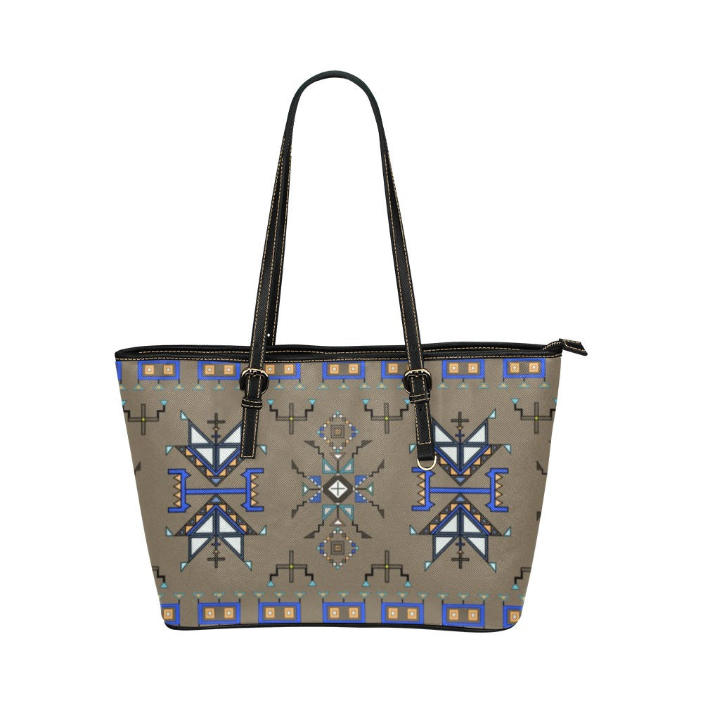 Eagle Strike Brown Leather Tote Bag/Large