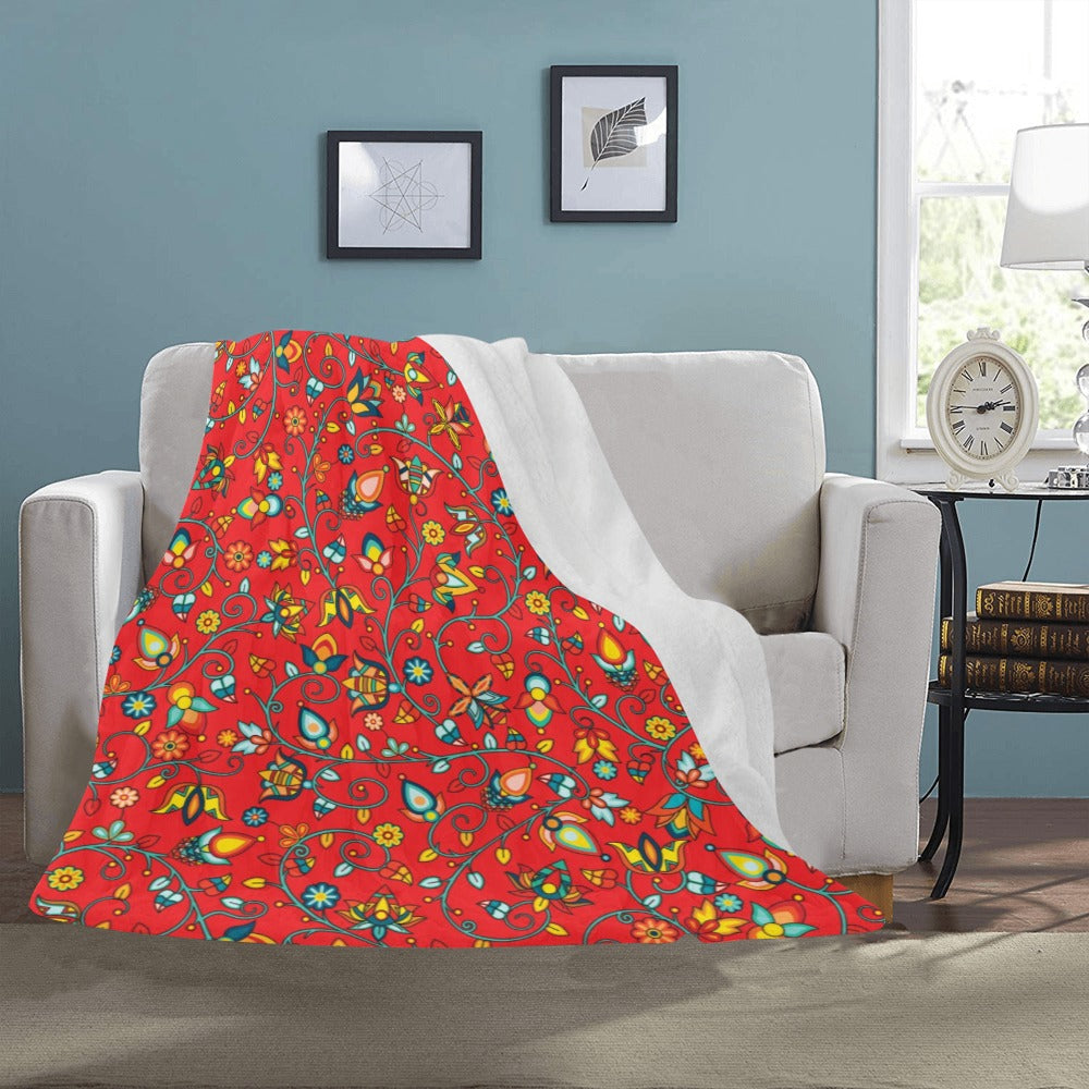Thorny Path Red Ultra-Soft Micro Fleece Blanket 50"x60"