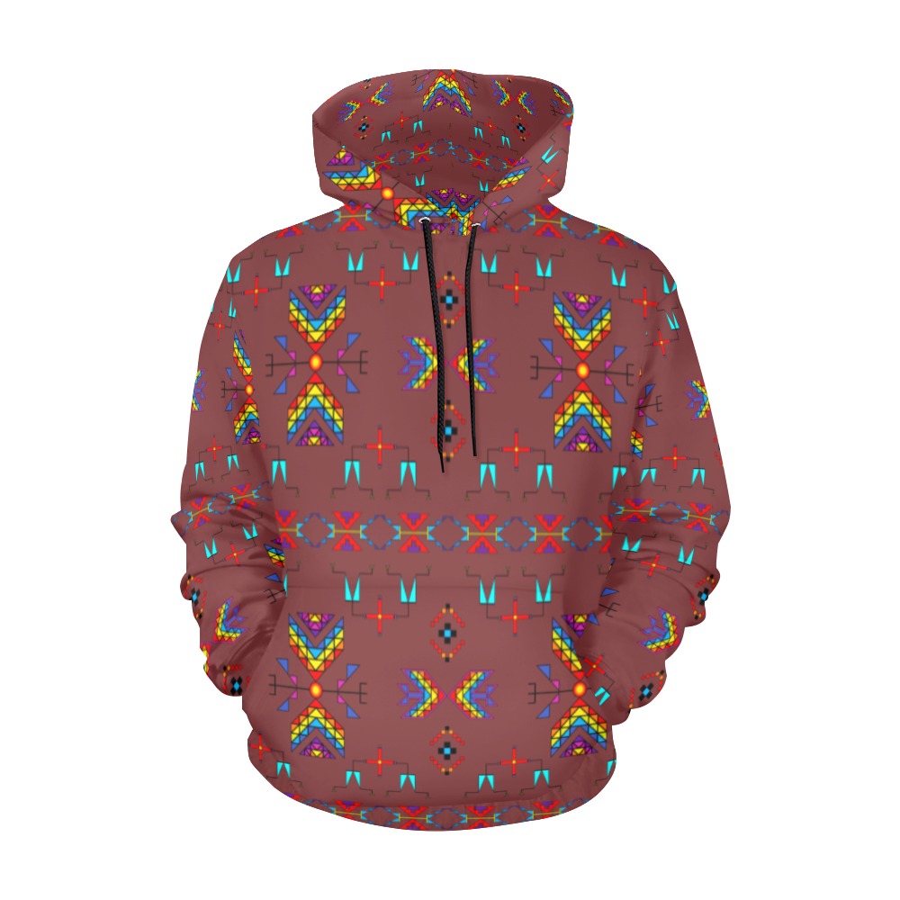 Rainy Chief Rainbow Earth Clay Hoodie for Men (USA Size)