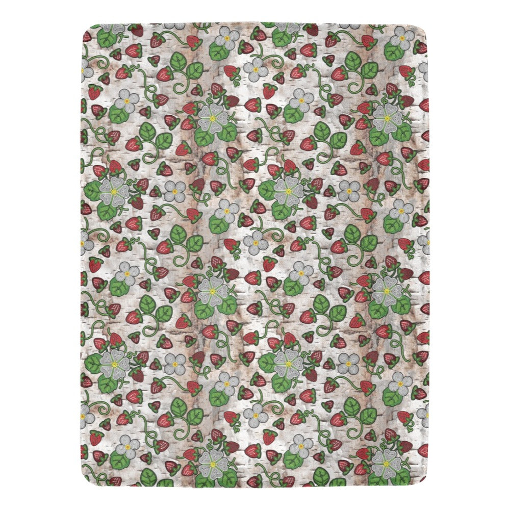 Strawberry Dreams Br Bark Ultra-Soft Micro Fleece Blanket 60"x80"