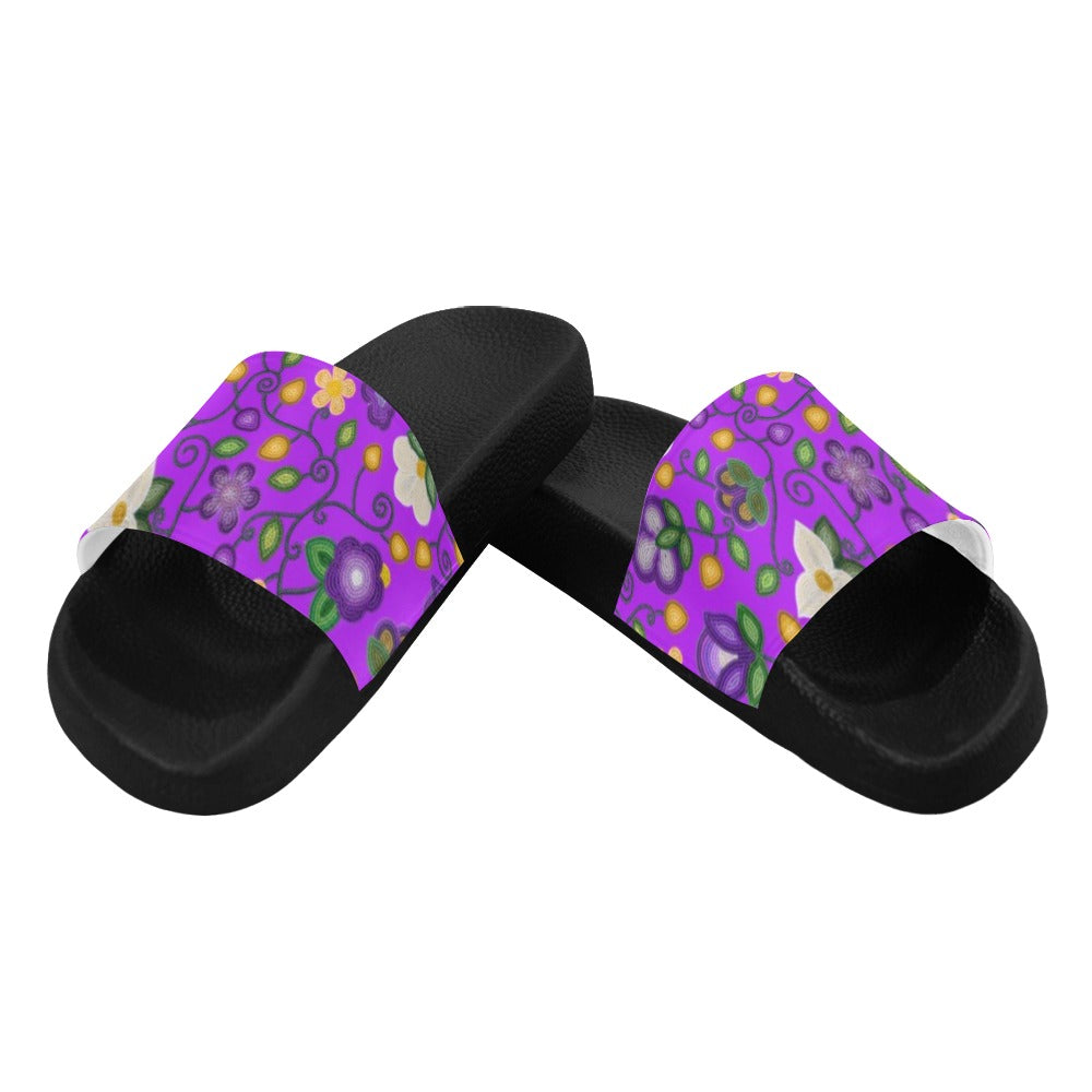 Midnight Moss Bloom Purple Men's Slide Sandals