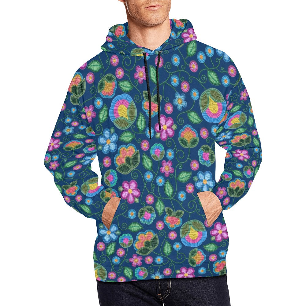 Turquoise Sunbeam Blue Hoodie for Men (USA Size)