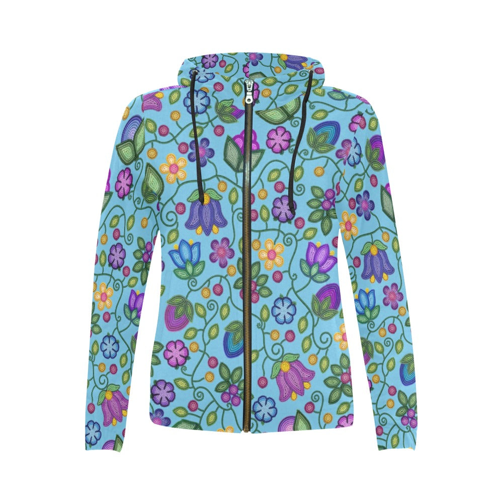 Bloom Uplift Sky Full Zip Hoodie for Women