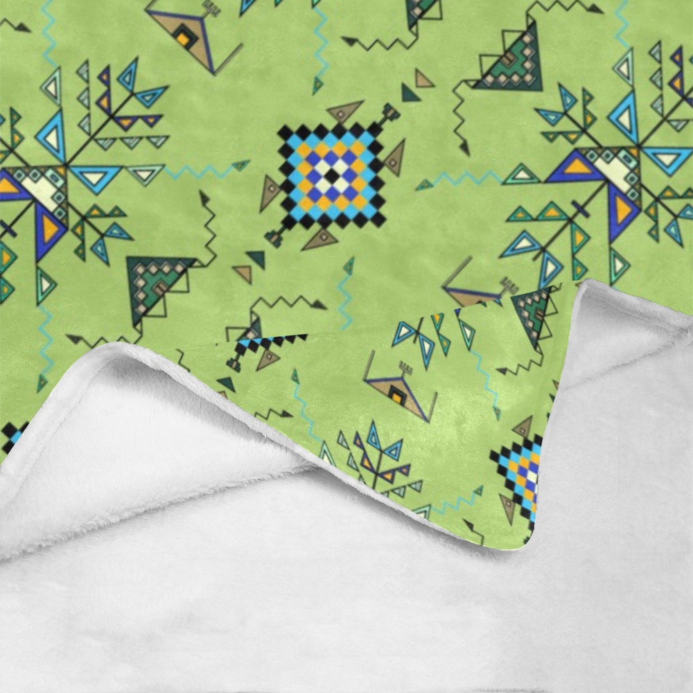 Bear Shield Green Ultra-Soft Micro Fleece Blanket 60"x80"