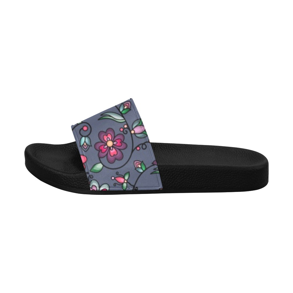 Amber Evening Garland Blue Men's Slide Sandals