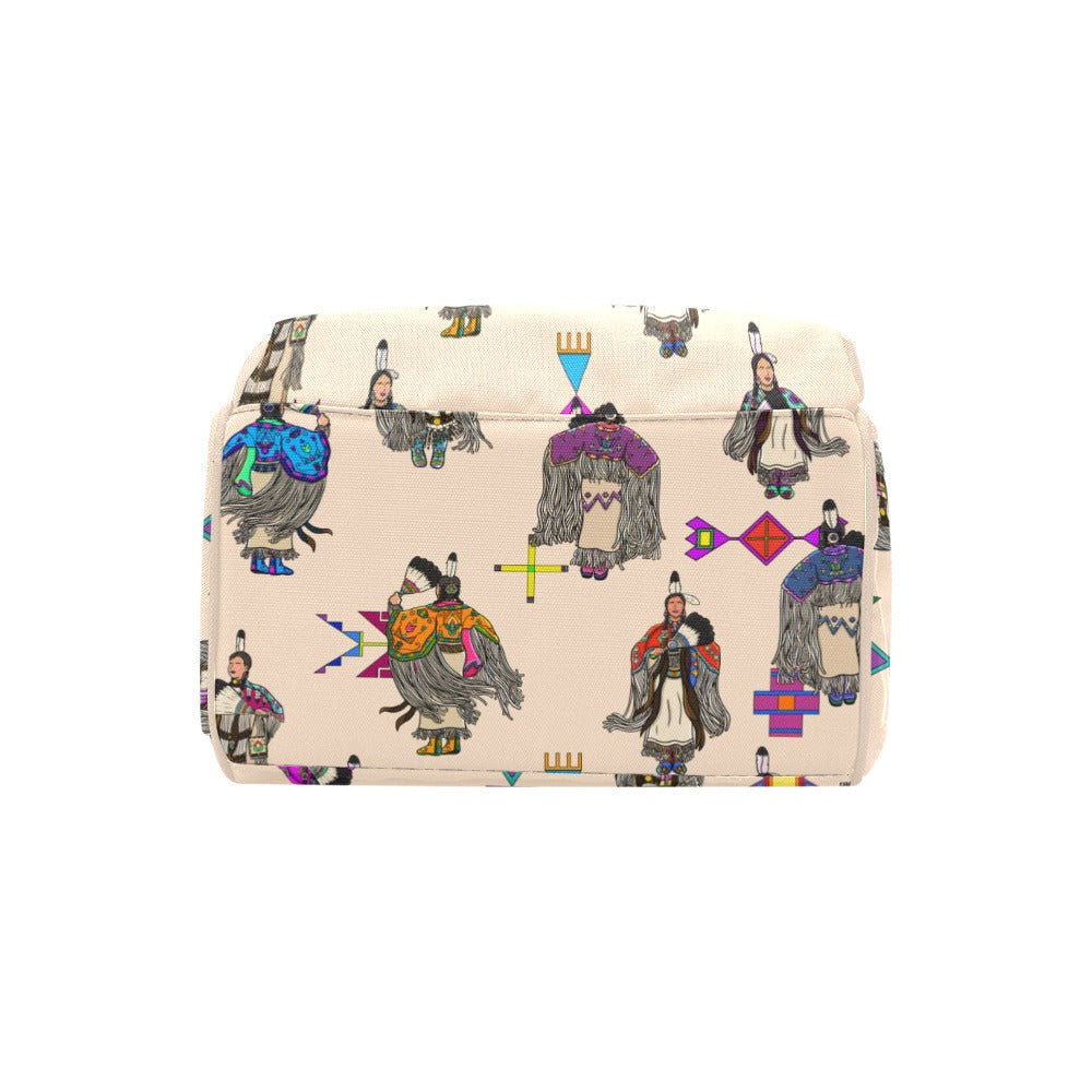 Women's Tradish Dancers Muslin Multi-Function Diaper Backpack/Diaper Bag