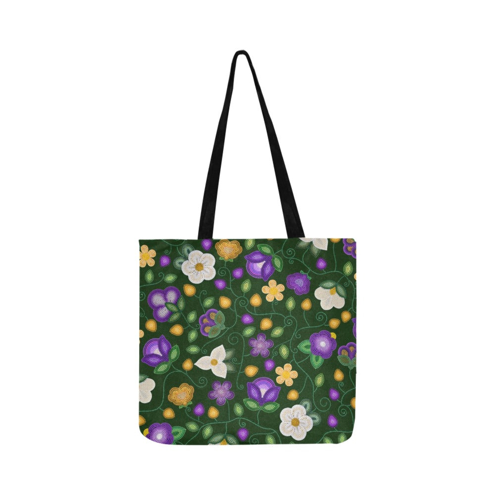 Midnight Moss Bloom Forest Reusable Shopping Bag (Two sides)