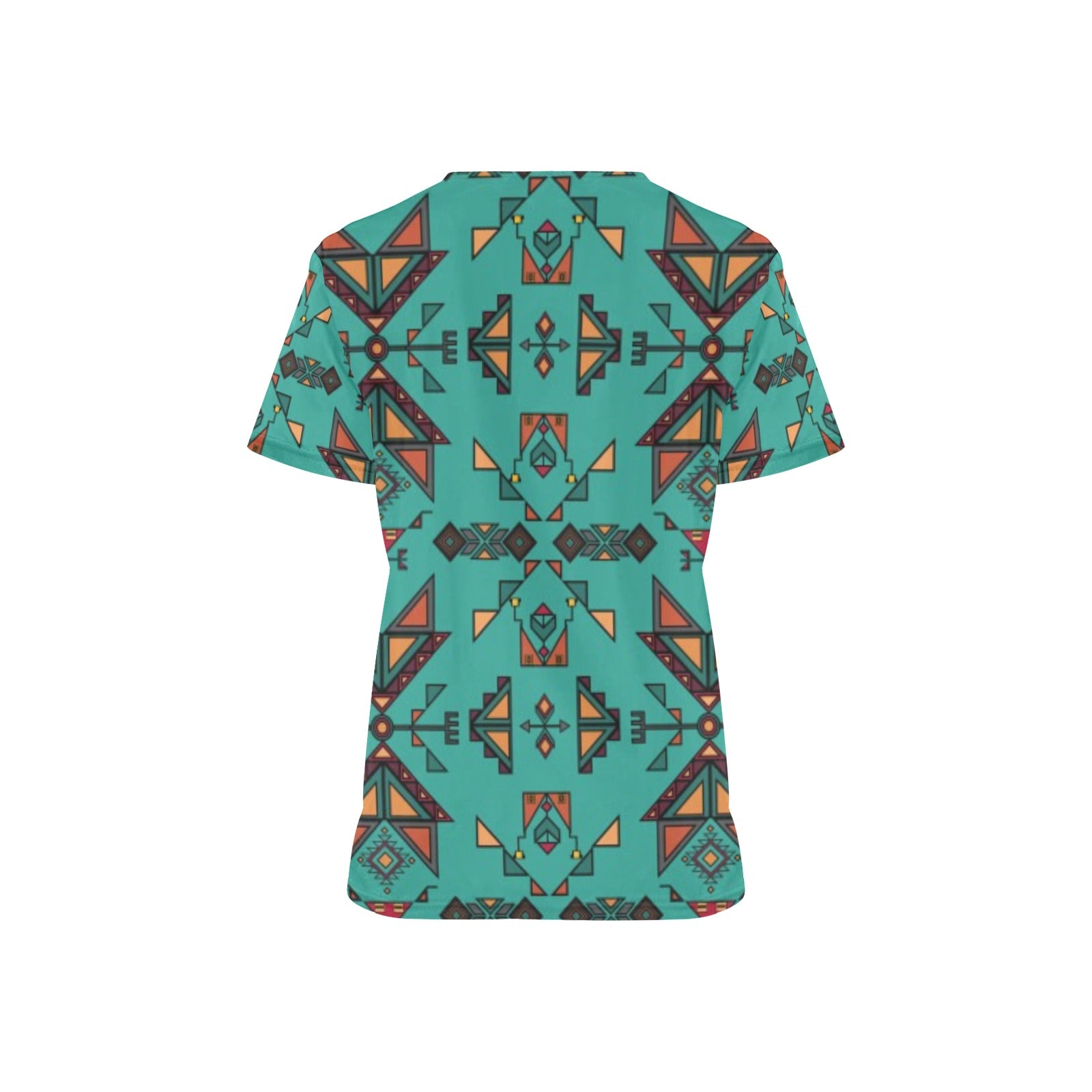 Arrow dawn Turquoise Scrub Top