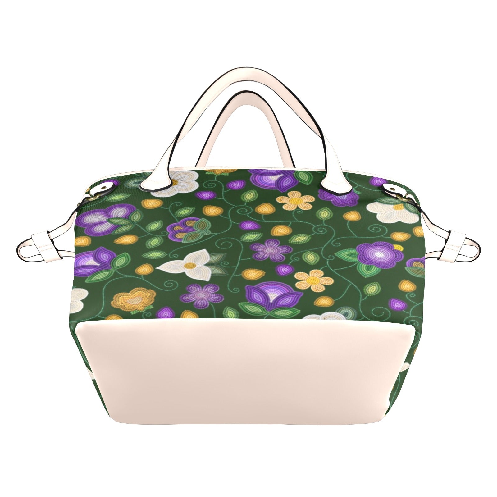 Midnight Moss Bloom Forest Clover Canvas Tote Bag