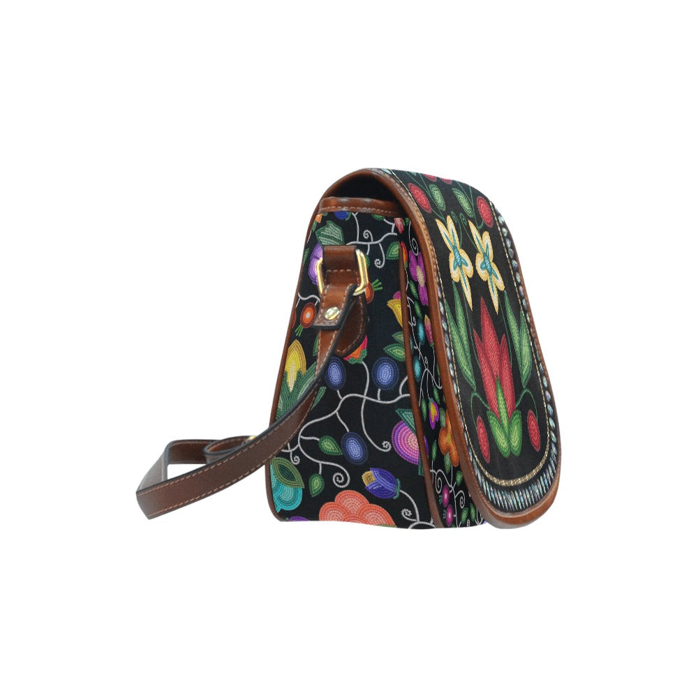 Beaded Offering Black 1 Saddle Bag/Large