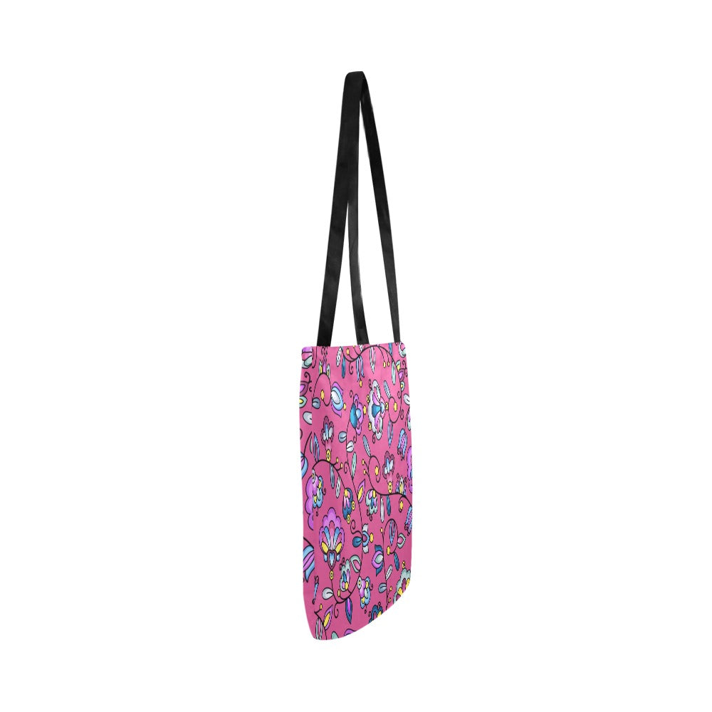 Autumn Bundle Blessing Pink Reusable Shopping Bag (Two sides)