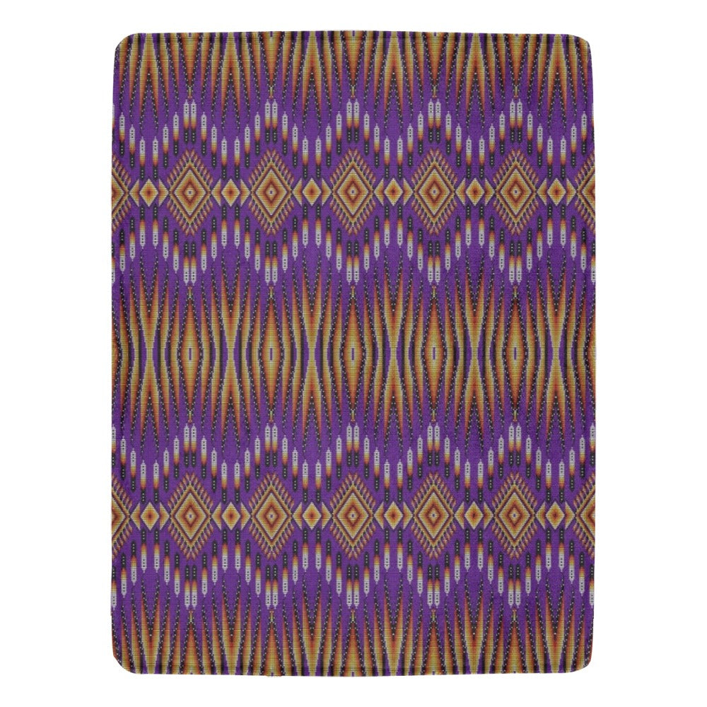Fire Feather Purple Ultra-Soft Micro Fleece Blanket 60"x80"