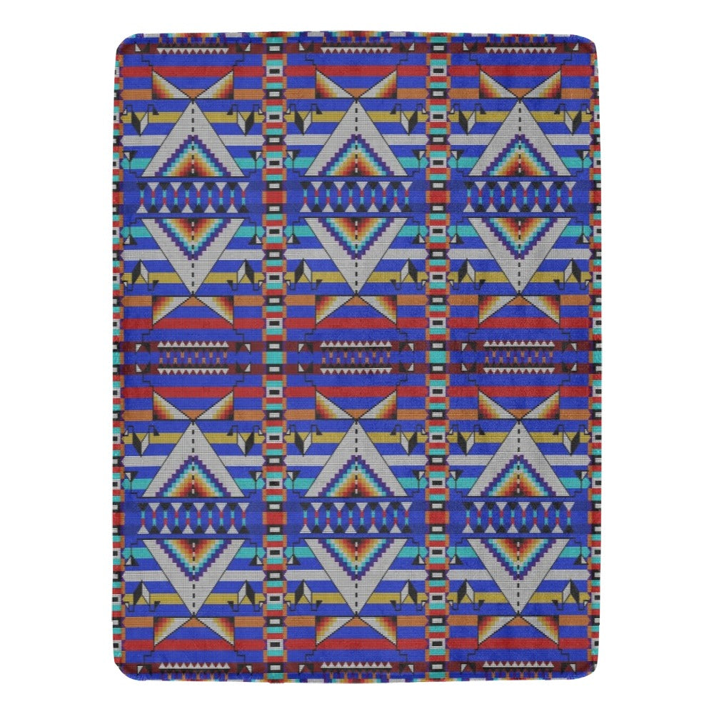 Medicine Blessing Blue Ultra-Soft Micro Fleece Blanket 60"x80"