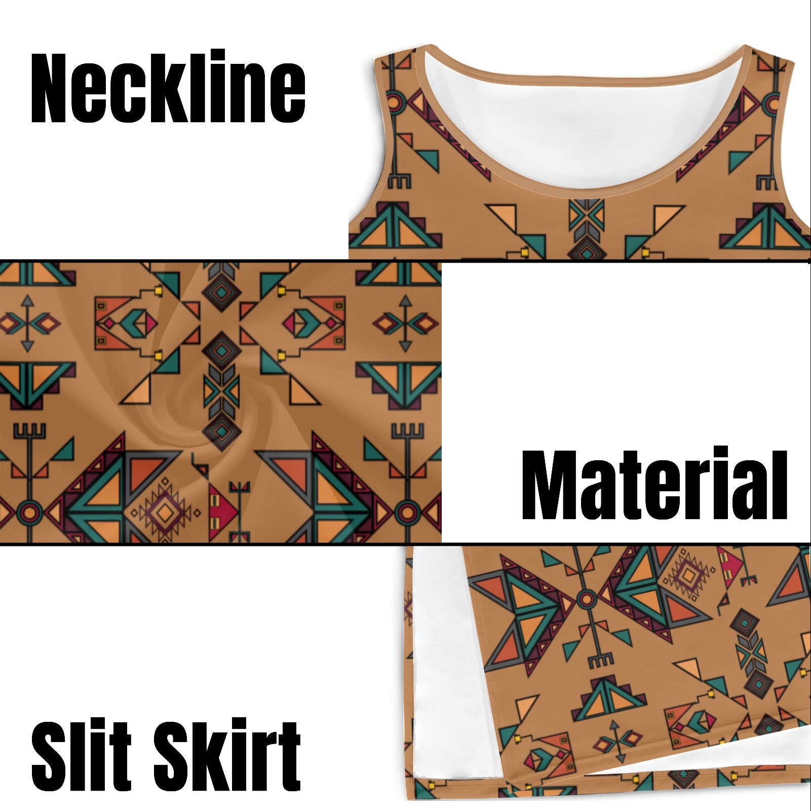 Arrow Dawn Brown Phaedra Sleeveless Open Fork Long Dress