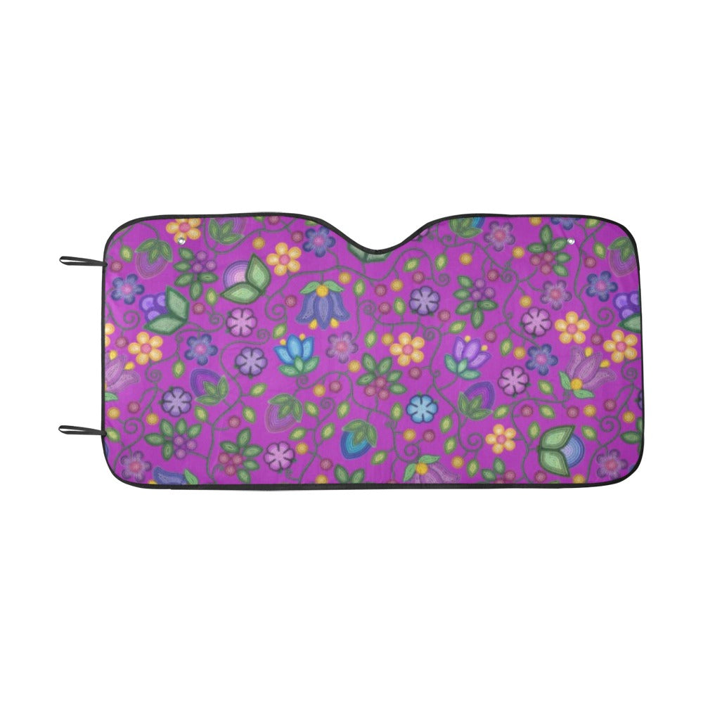 Bloom Uplift Purple Car Sun Shade 55"x30"