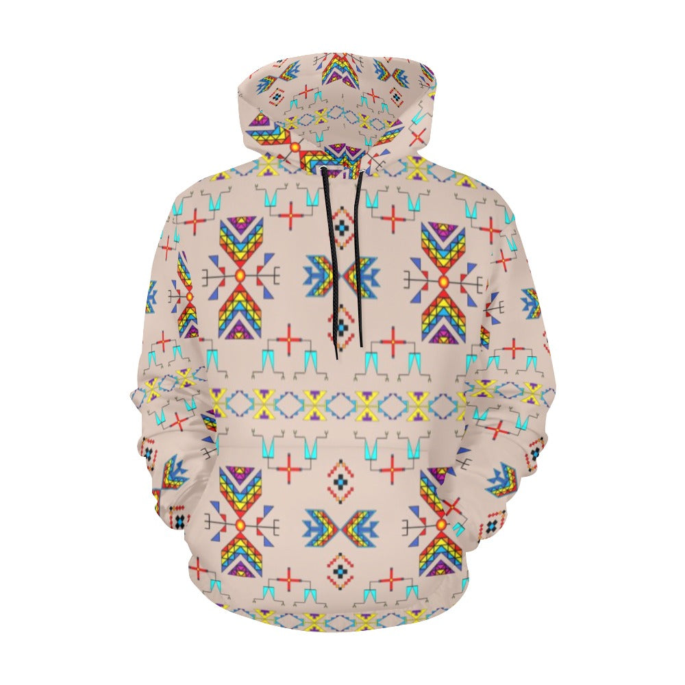 Rainy Chief Rainbow Taupe Hoodie for Men (USA Size)