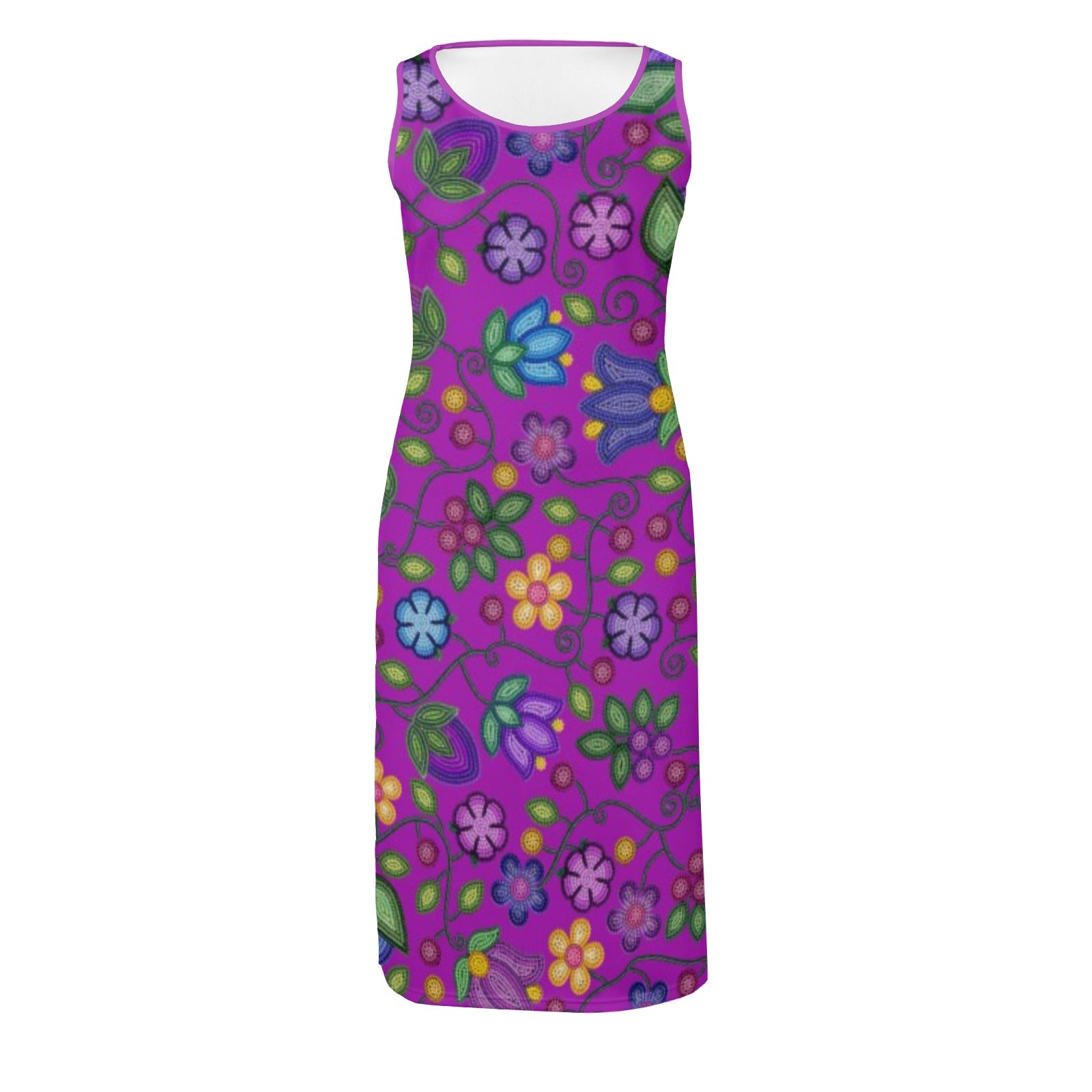 Bloom Uplift Purple Phaedra Sleeveless Open Fork Long Dress