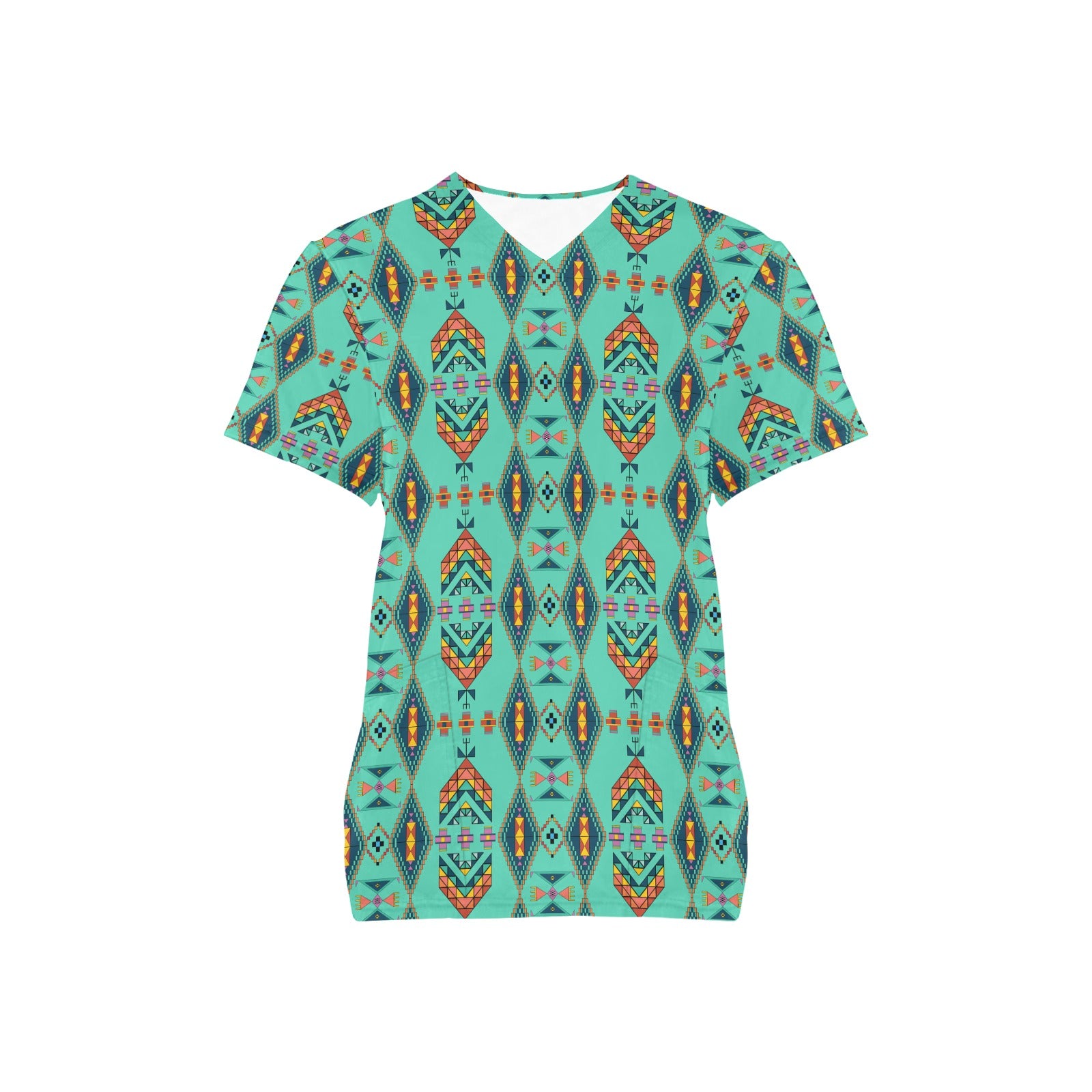 Travois Tipi Smoky Sky Scrub Top