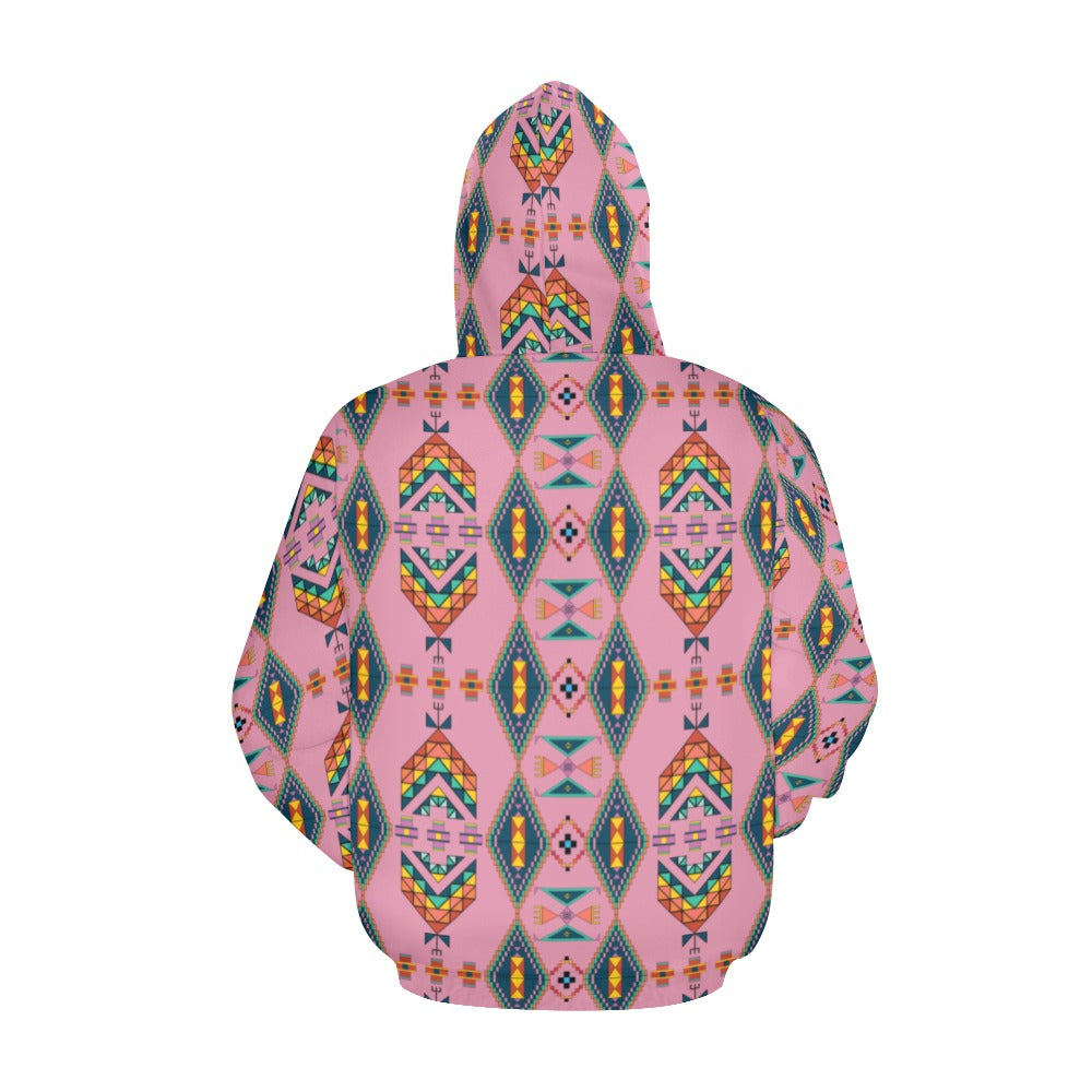 Travois Tipi Dusky Sunset Hoodie for Men (USA Size)