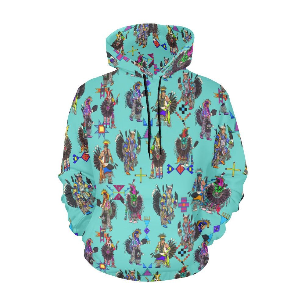 Men's Tradish Dancers Eggshell Blue Hoodie for Men (USA Size)