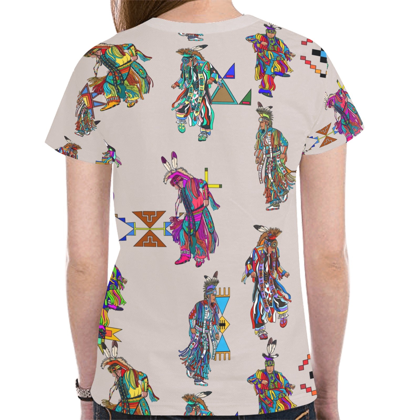 Men's Grass Dancers Muslin T-shirt for Women
