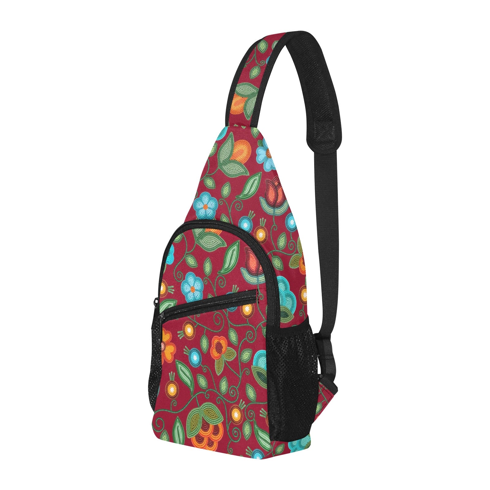 Prairie Fire Petals Red Chest Bag