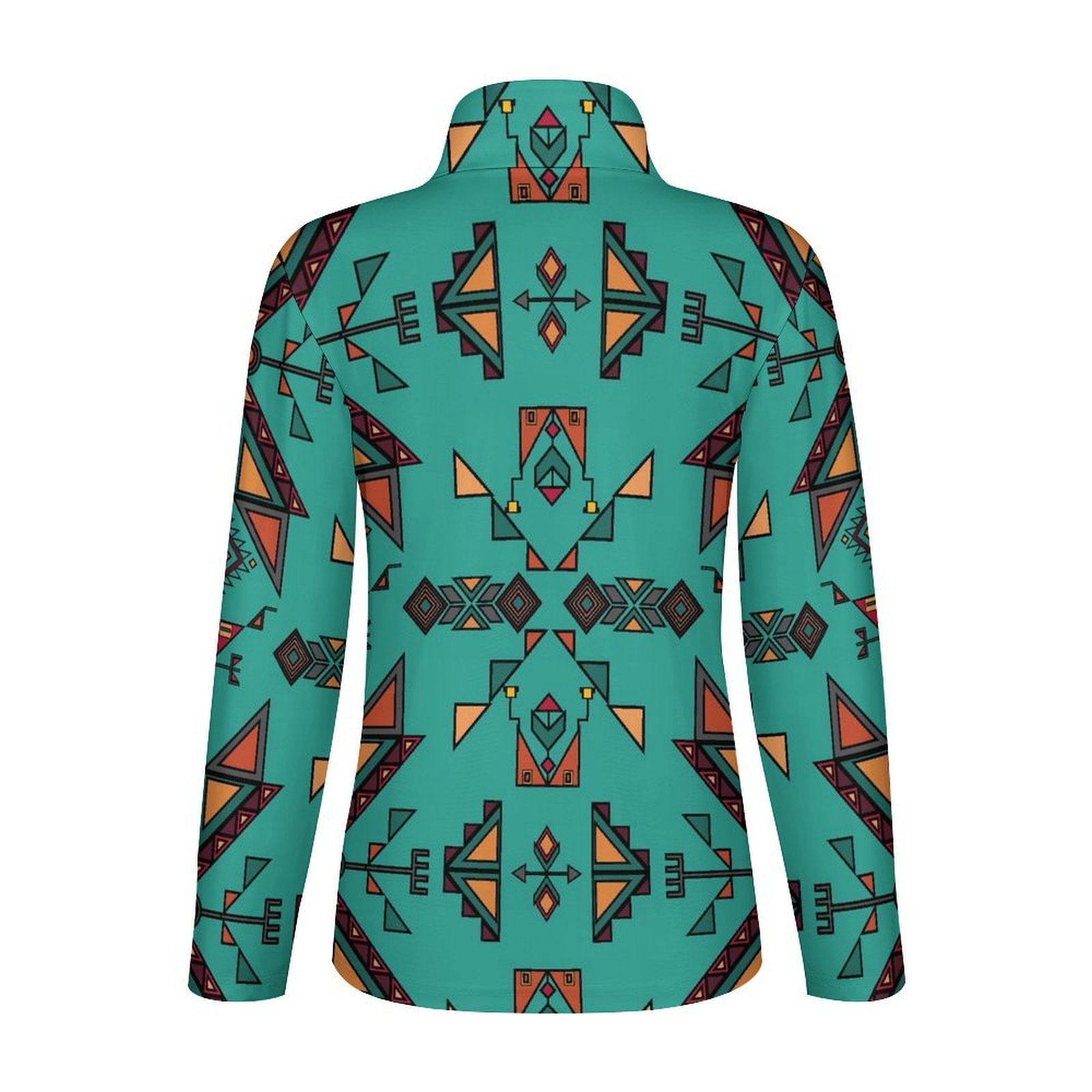 Arrow Dawn Turquoise Long Sleeve Yoga Shirt