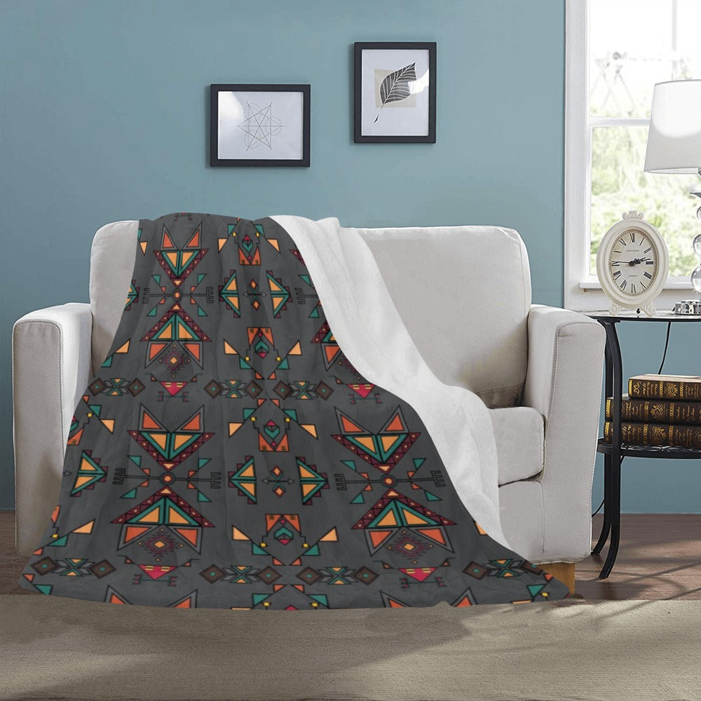 Arrow dawn Gray Ultra-Soft Micro Fleece Blanket 50"x60"