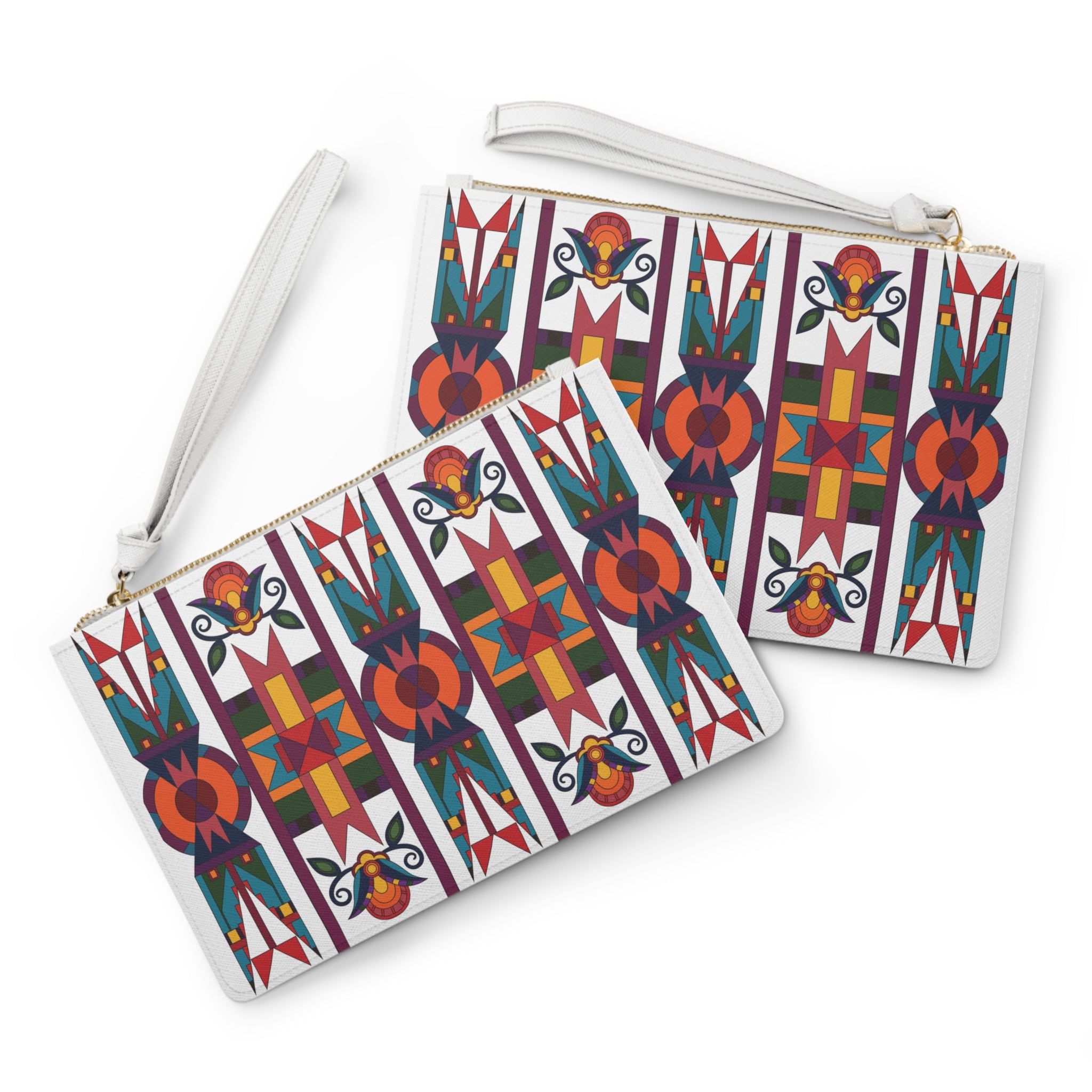Sacred Path Geometric Element Clutch Bag